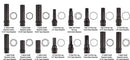 ATD Tools 16 Pc. Locking Lug Nut Master Key Set