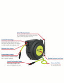 Legacy Manufacturing Company 3/8" x 50' ZillaReel™ Retractable Enclosed Air Hose Reel