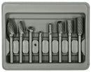 Astro Pneumatic 8 Piece Double Cut Carbide Rotarty Burr Set with 1/4" Shank