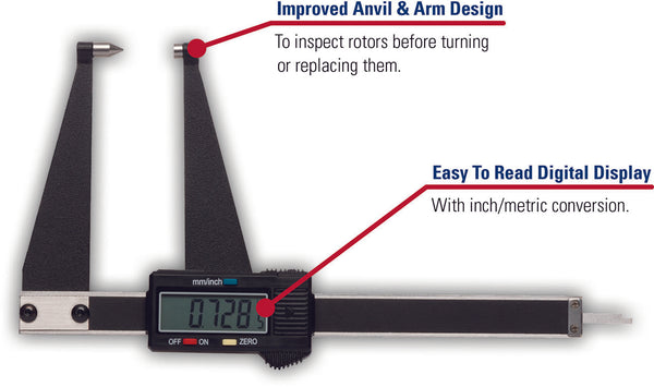 ATD Tools Electronic Inch/Metric Rotor Gauge