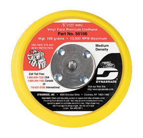 Dynabrade 5" (127 mm) Dia. Non-Vacuum Disc Pad, Vinyl-Face