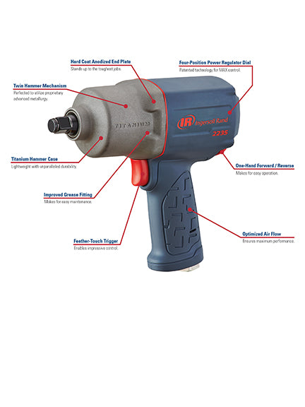 Ingersoll Rand 2115TiMAX Series 3/8" Drive Titanium Impactool™