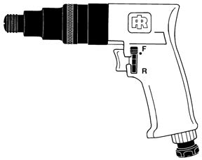 Ingersoll Rand 1/4" Hex Standard Duty Pistol-Grip Reversible Screwdriver