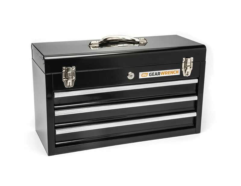 GearWrench 3 Drawer Tool Box, 20", Black