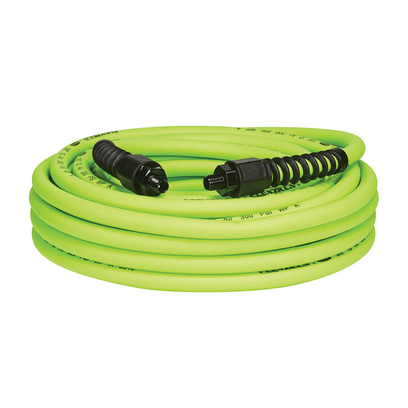 Legacy Manufacturing Company Flexzilla Pro 3/8" x 50' ZillaGreen air hose w/ 1/4" MNPT ends and bend restrictors