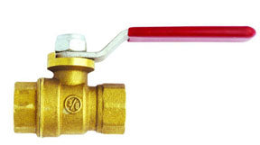 Milton Industries Full Port Brass Ball Valve, 3/8" x 3/8" Female NPT, 260 PSI @ 210°F