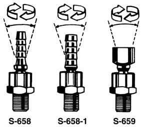 Milton Industries 1/4" M. x 1/4" Barb Swivel